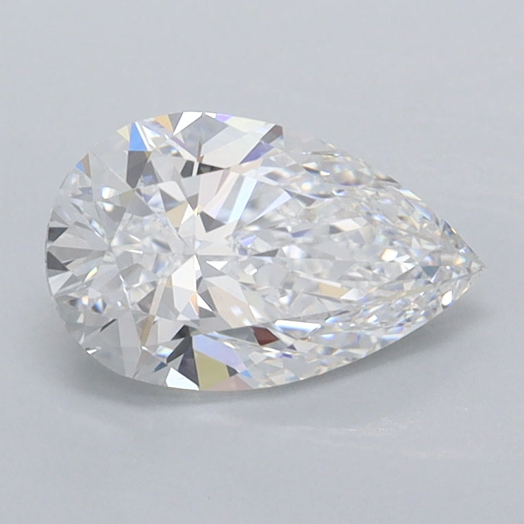 1.01 Carat Pear Shaped, Ideal Cut, D Color, VVS2 Clarity, IGI Certified Lab Grown Diamond