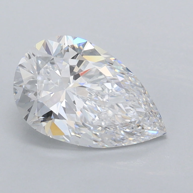 1.05 Carat Pear Shaped, Excellent Cut, D Color, VVS1 Clarity, IGI Certified Lab Grown Diamond