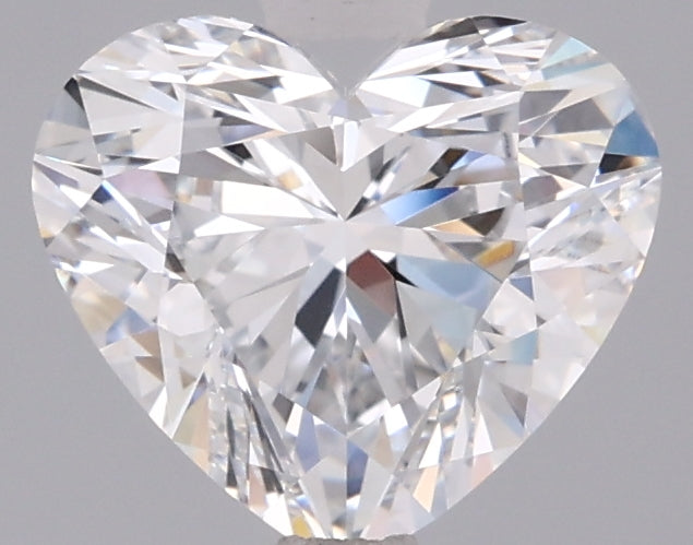 1.46 Carat Heart Shaped, Ideal Cut, D Color, VVS2 Clarity, IGI Certified Lab Grown Diamond