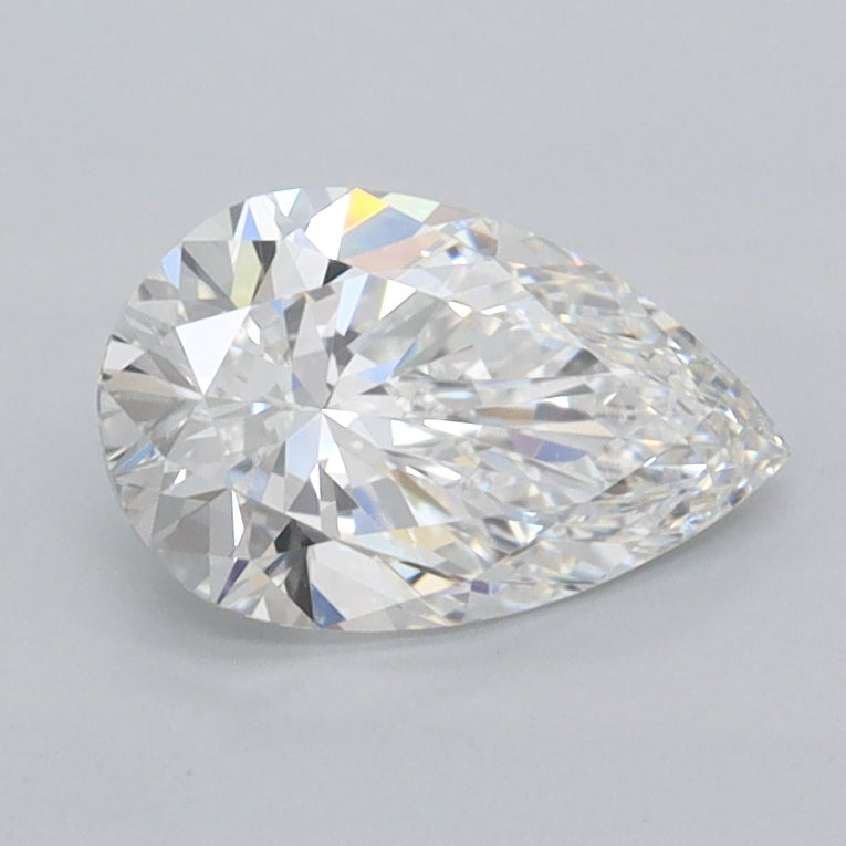 1.04 Carat Pear Shaped, Ideal Cut, E Color, FL Clarity, IGI Certified Lab Grown Diamond