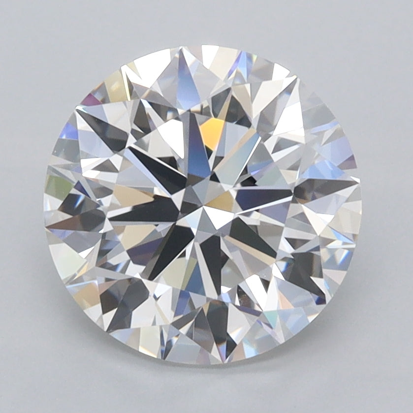 2.75 Carat Round Shaped, Ideal Cut, D Color, VVS1 Clarity, IGI Certified Lab Grown Diamond