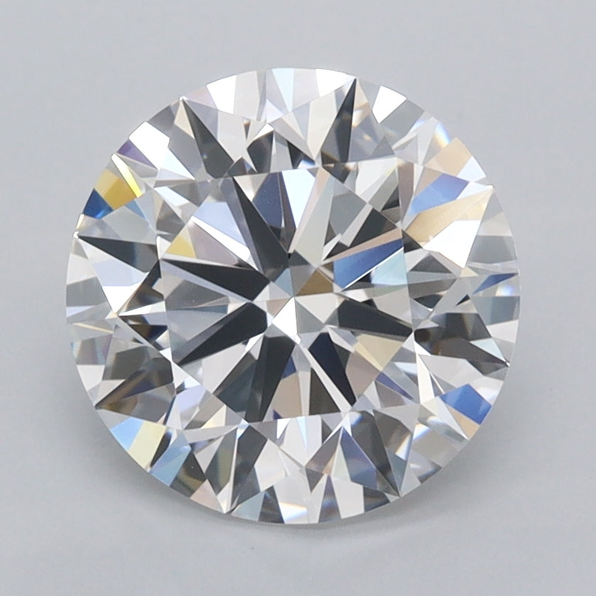 2.41 Carat Round Shaped, Ideal Cut, D Color, VVS1 Clarity, IGI Certified Lab Grown Diamond