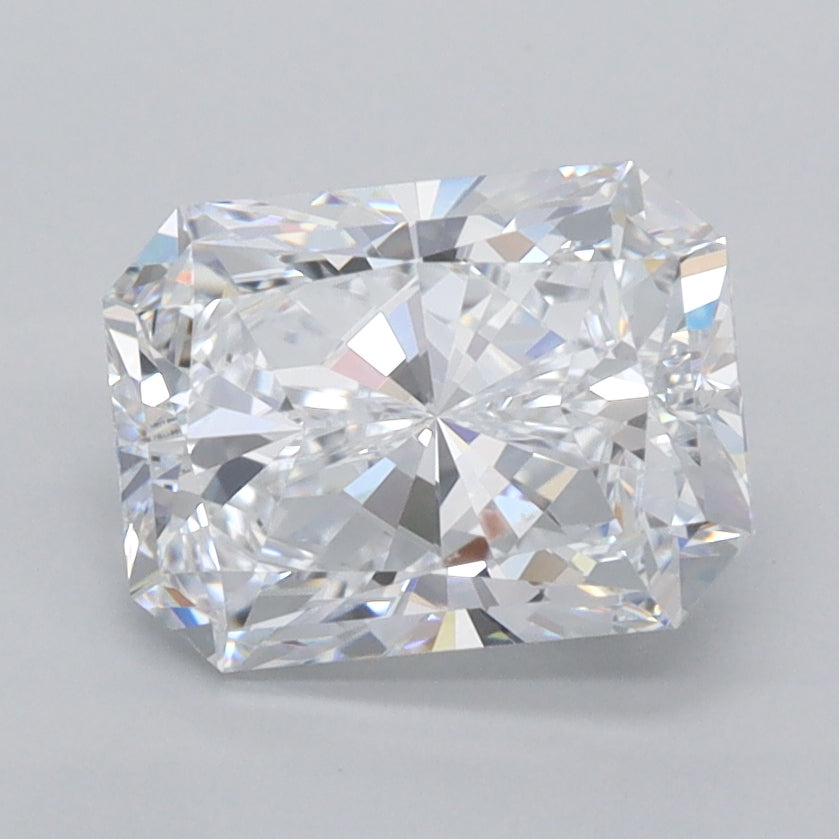 2.02 Carat Radiant Shaped, Excellent Cut, D Color, VVS1 Clarity, IGI Certified Lab Grown Diamond
