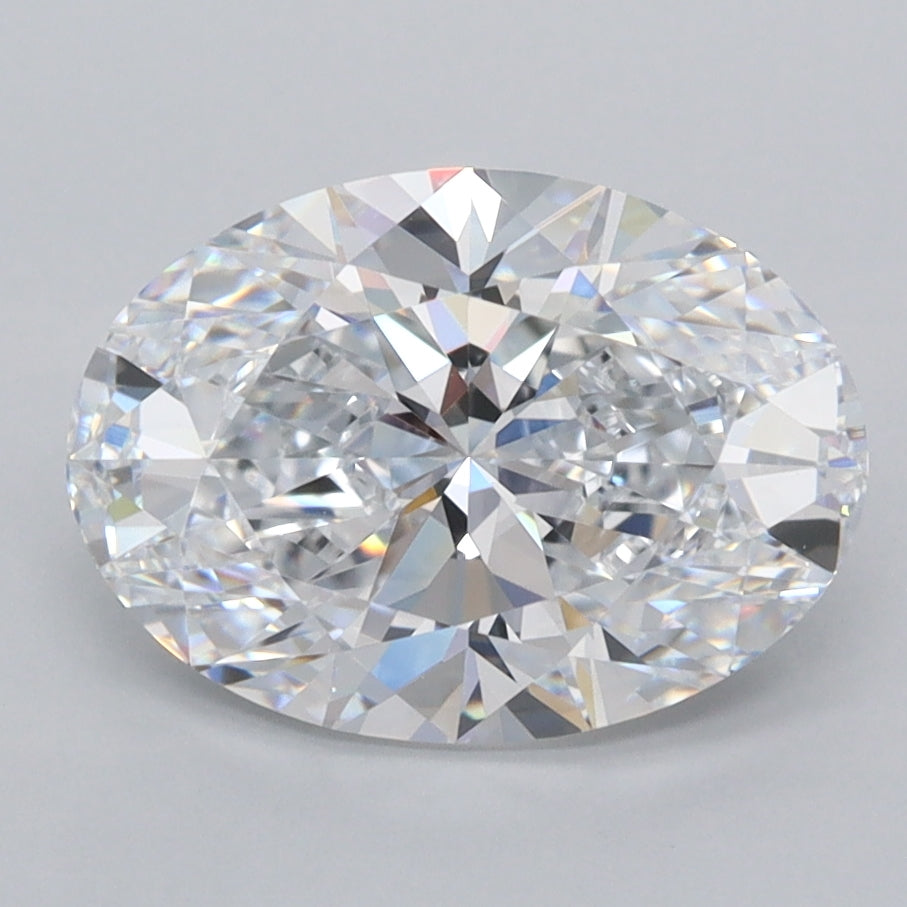 2.55 Carat Oval Shaped, Ideal Cut, D Color, VVS1 Clarity, IGI Certified Lab Grown Diamond