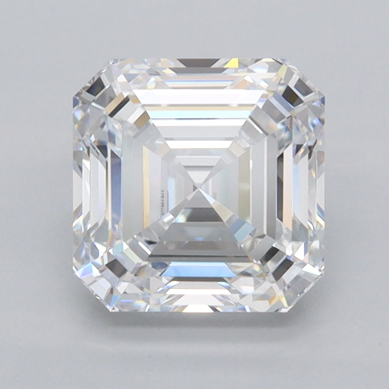 2.07 Carat Asscher Shaped, Ideal Cut, D Color, VVS1 Clarity, IGI Certified Lab Grown Diamond