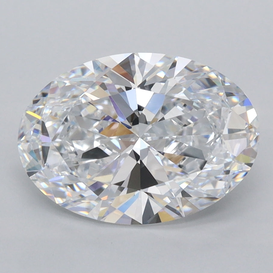 2.43 Carat Oval Shaped, Ideal Cut, D Color, VVS1 Clarity, IGI Certified Lab Grown Diamond