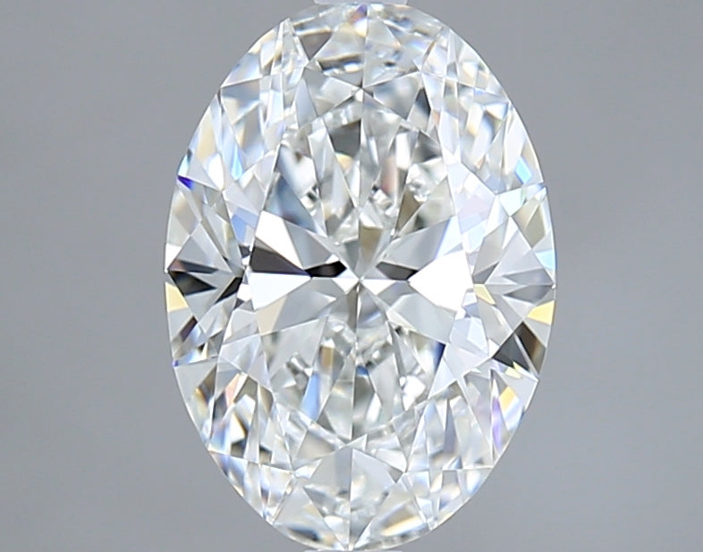 2.05 Carat Oval Shaped, Ideal Cut, F Color, VVS1 Clarity, IGI Certified Lab Grown Diamond