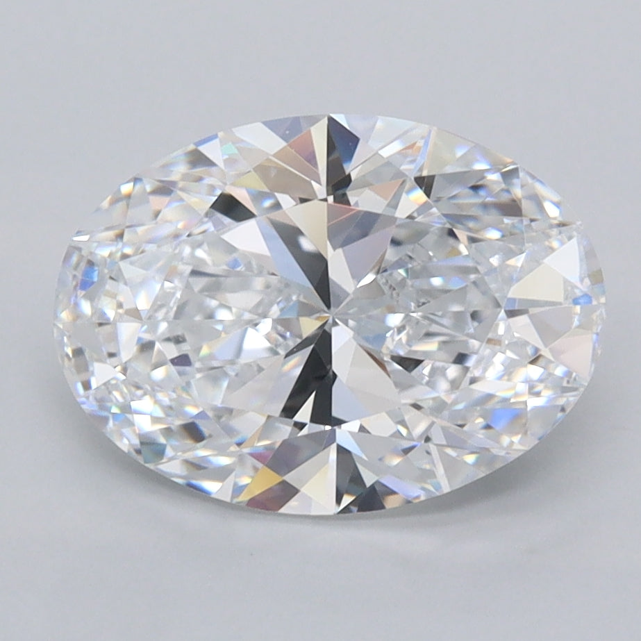 2.53 Carat Oval Shaped, Ideal Cut, D Color, VVS1 Clarity, IGI Certified Lab Grown Diamond