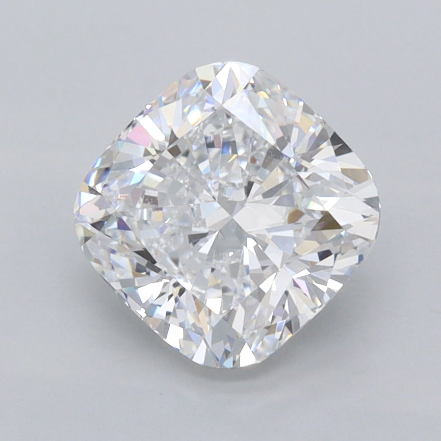 2.03 Carat Cushion Shaped, Ideal Cut, D Color, VVS1 Clarity, IGI Certified Lab Grown Diamond