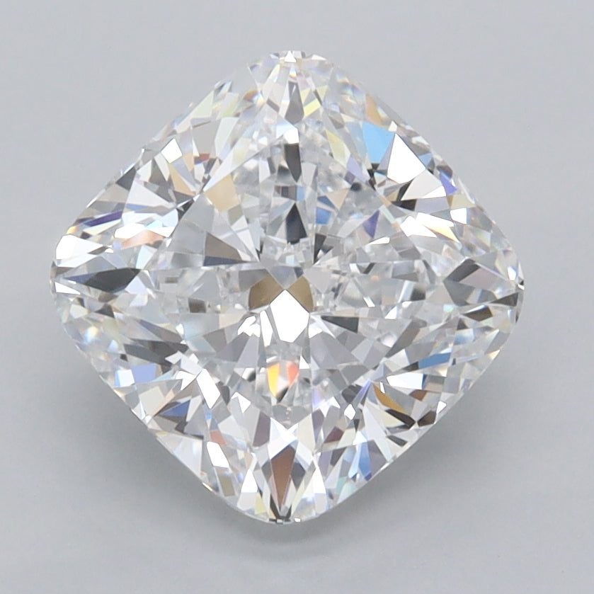 2.51 Carat Cushion Shaped, Ideal Cut, D Color, VVS1 Clarity, IGI Certified Lab Grown Diamond