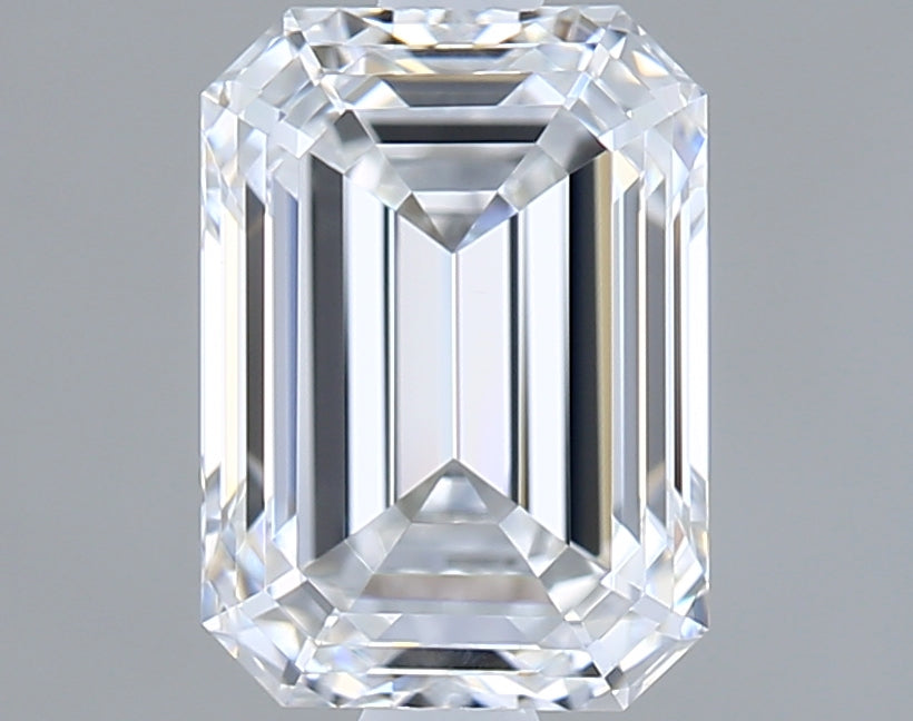 1.60 Carat Emerald Shaped, Ideal Cut, D Color, VVS1 Clarity, IGI Certified Lab Grown Diamond