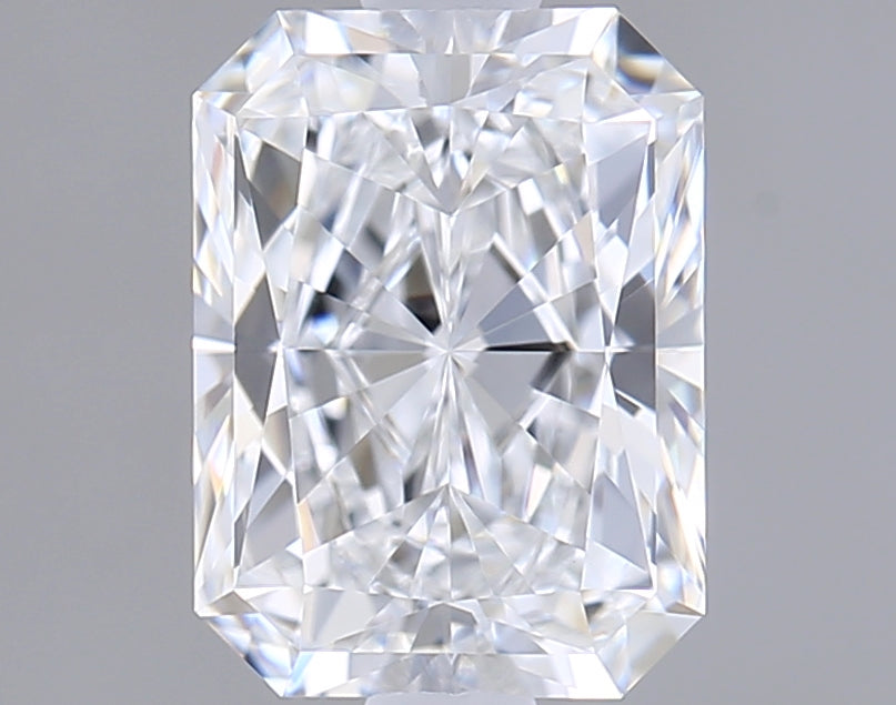 1.51 Carat Radiant Shaped, Ideal Cut, D Color, VVS1 Clarity, IGI Certified Lab Grown Diamond
