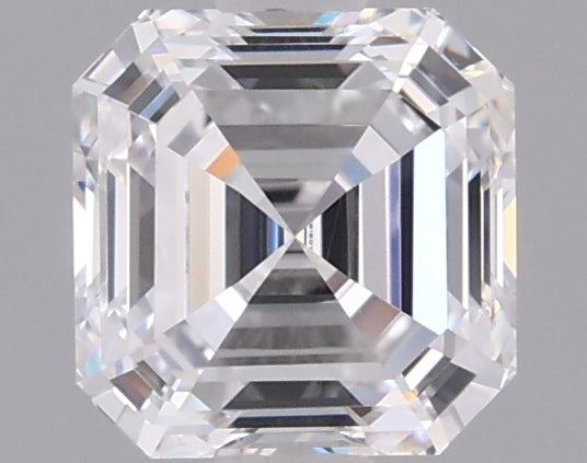 1.02 Carat Asscher Shaped, Ideal Cut, D Color, VVS1 Clarity, IGI Certified Lab Grown Diamond