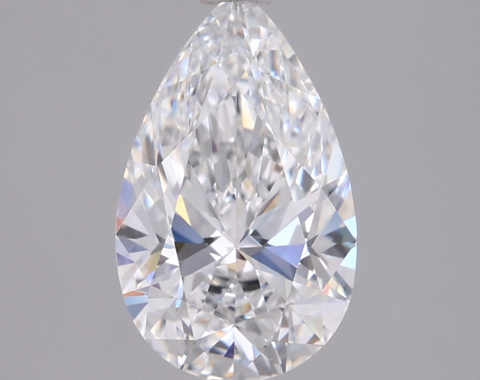 1.50 Carat Pear Shaped, Excellent Cut, D Color, VS1 Clarity, IGI Certified Lab Grown Diamond