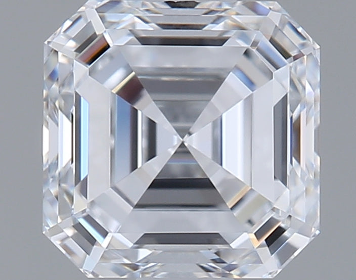 1.11 Carat Asscher Shaped, Ideal Cut, D Color, VS1 Clarity, IGI Certified Lab Grown Diamond