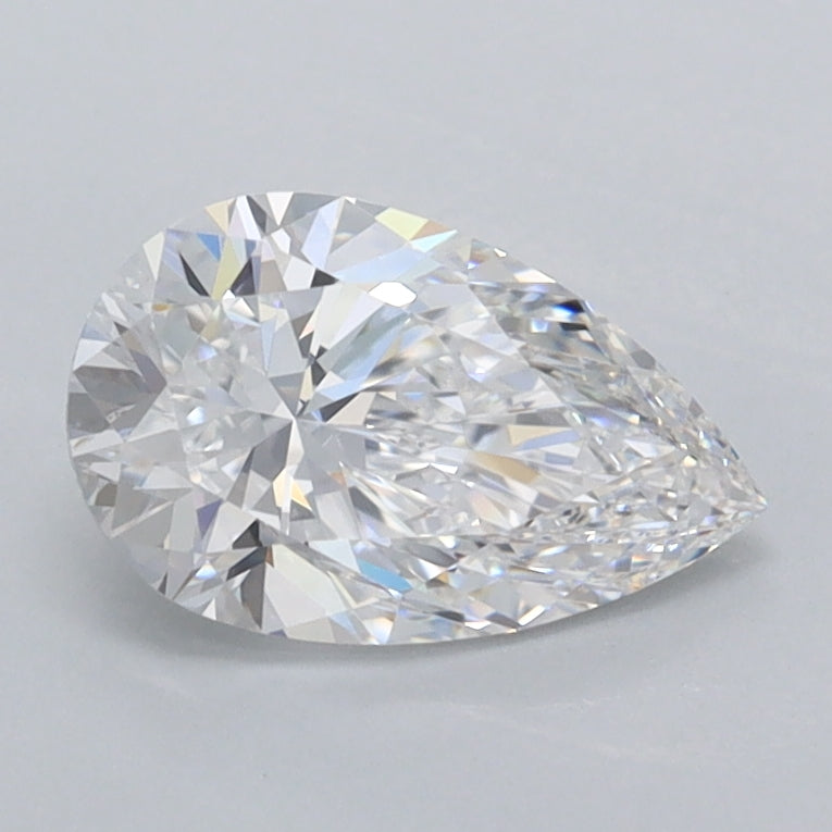 1.05 Carat Pear Shaped, Excellent Cut, D Color, VVS1 Clarity, IGI Certified Lab Grown Diamond