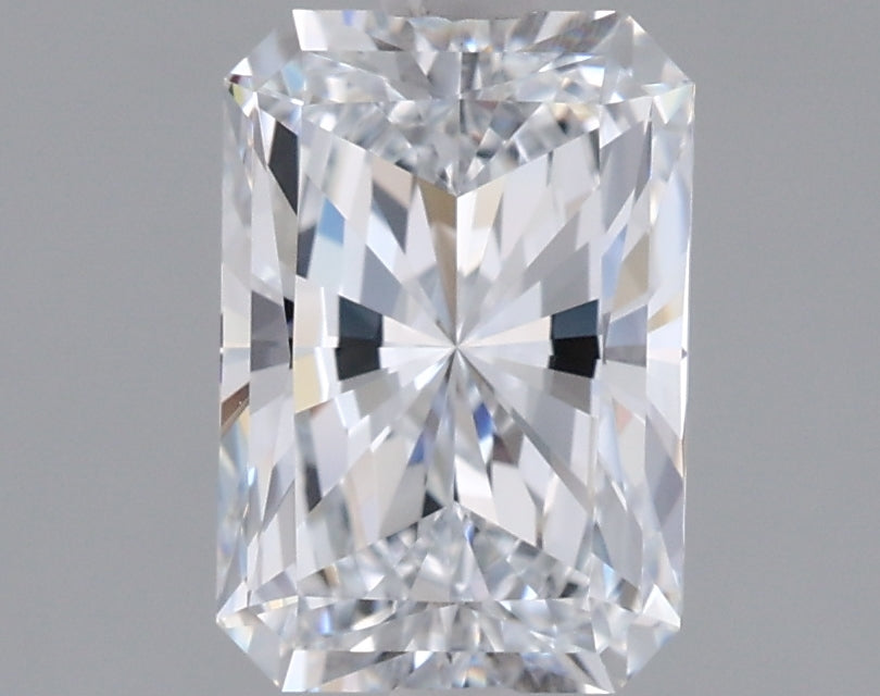 1.52 Carat Radiant Shaped, Ideal Cut, D Color, VVS1 Clarity, IGI Certified Lab Grown Diamond