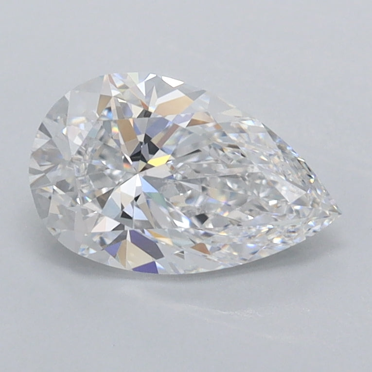 1.00 Carat Pear Shaped, Ideal Cut, D Color, VVS1 Clarity, IGI Certified Lab Grown Diamond