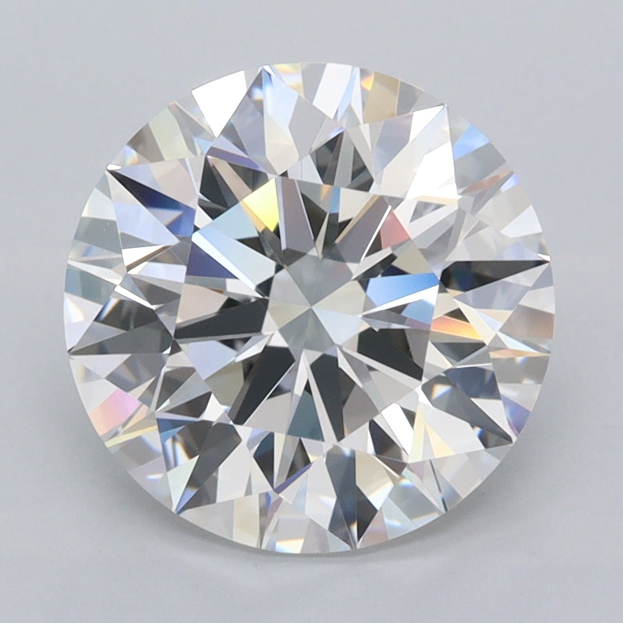3.37 Carat Round Shaped, Ideal Cut, D Color, VVS1 Clarity, IGI Certified Lab Grown Diamond