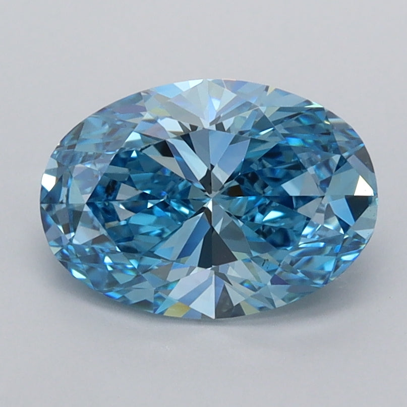 1.50 Carat Oval Shaped, Ideal Cut, VVS2 Clarity, IGI Certified Lab Grown Diamond