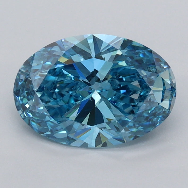1.53 Carat Oval Shaped, Ideal Cut, VVS2 Clarity, IGI Certified Lab Grown Diamond
