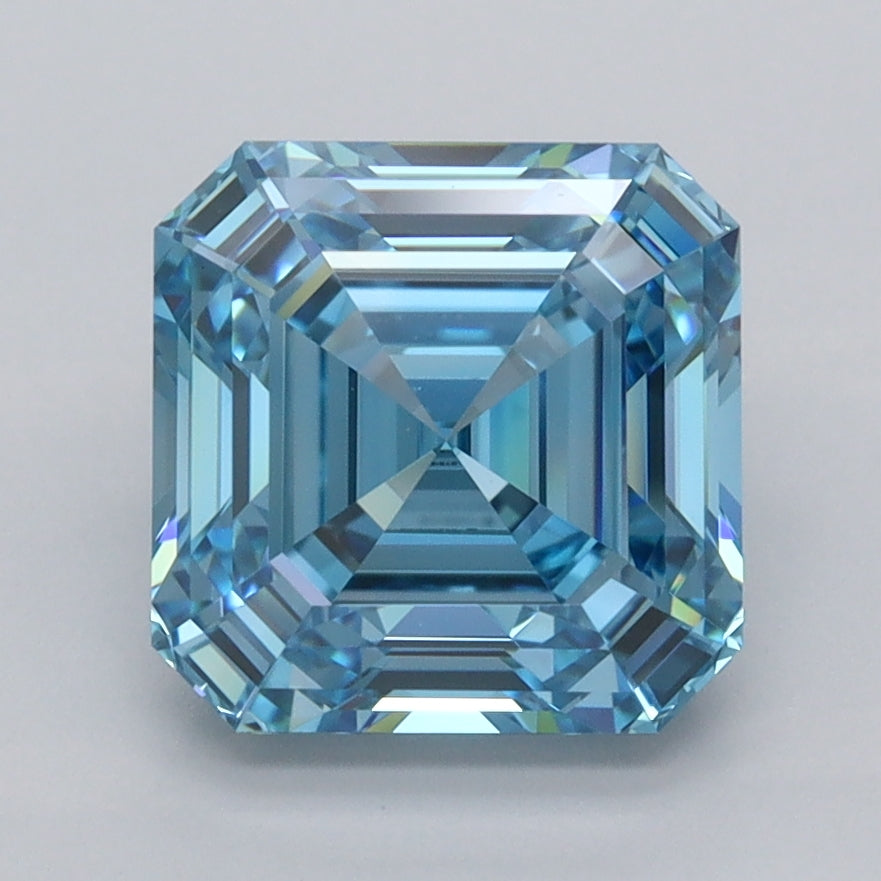 3.00 Carat Asscher Shaped, Ideal Cut, VVS1 Clarity, IGI Certified Lab Grown Diamond