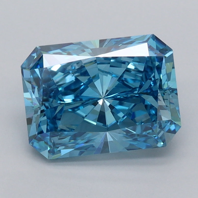 2.02 Carat Radiant Shaped, Ideal Cut, VVS2 Clarity, IGI Certified Lab Grown Diamond