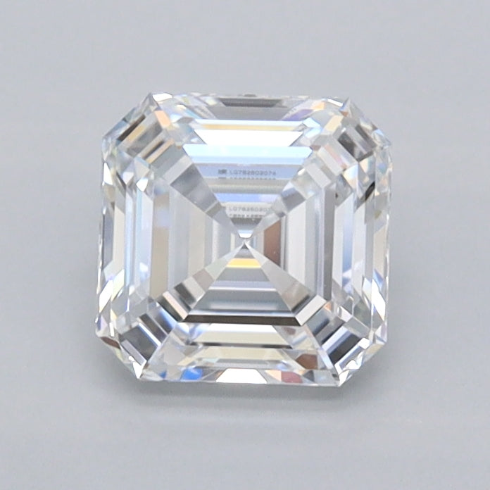 0.92 Carat Asscher Shaped, Excellent Cut, E Color, FL Clarity, IGI Certified Lab Grown Diamond