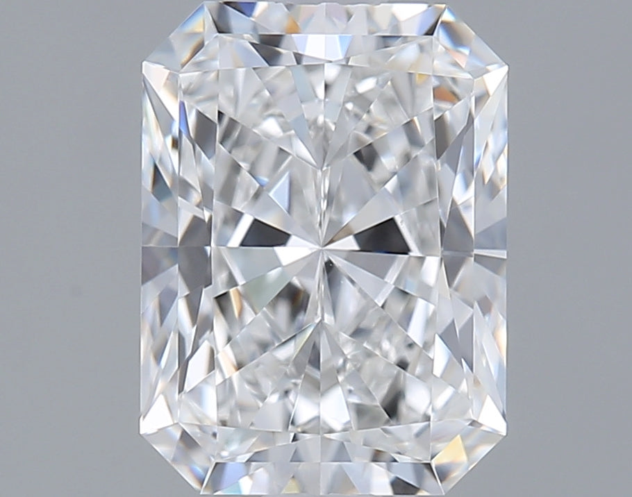 1.52 Carat Radiant Shaped, Ideal Cut, D Color, VVS1 Clarity, IGI Certified Lab Grown Diamond