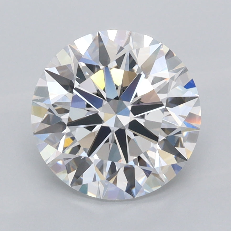 2.54 Carat Round Shaped, Ideal Cut, D Color, VVS1 Clarity, IGI Certified Lab Grown Diamond