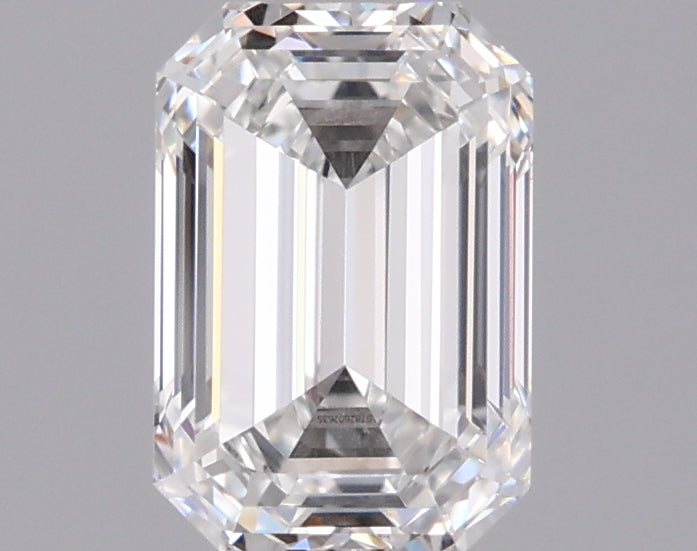 1.43 Carat Emerald Shaped, Ideal Cut, E Color, VVS1 Clarity, IGI Certified Lab Grown Diamond
