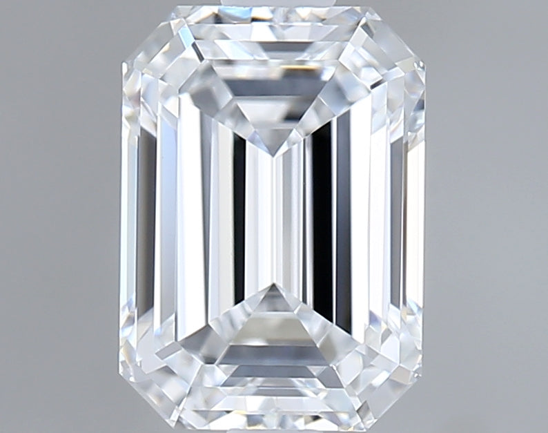 1.51 Carat Emerald Shaped, Ideal Cut, D Color, VVS1 Clarity, IGI Certified Lab Grown Diamond