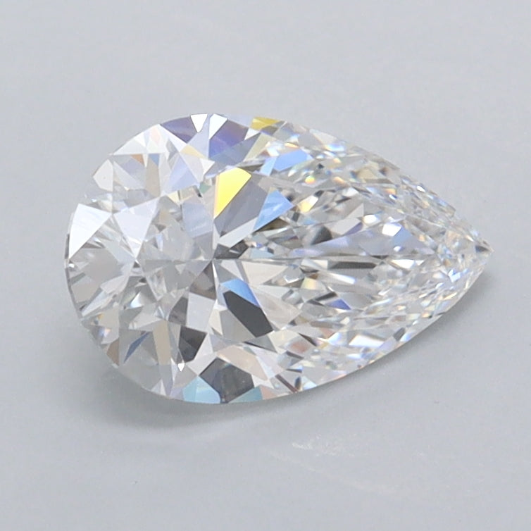 1.02 Carat Pear Shaped, Ideal Cut, D Color, VVS1 Clarity, IGI Certified Lab Grown Diamond