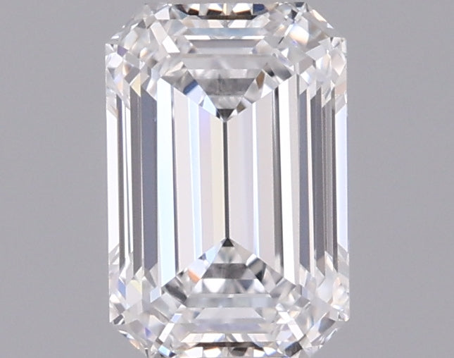 1.05 Carat Emerald Shaped, Ideal Cut, D Color, VVS1 Clarity, IGI Certified Lab Grown Diamond