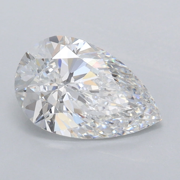 1.05 Carat Pear Shaped, Ideal Cut, D Color, VVS1 Clarity, IGI Certified Lab Grown Diamond