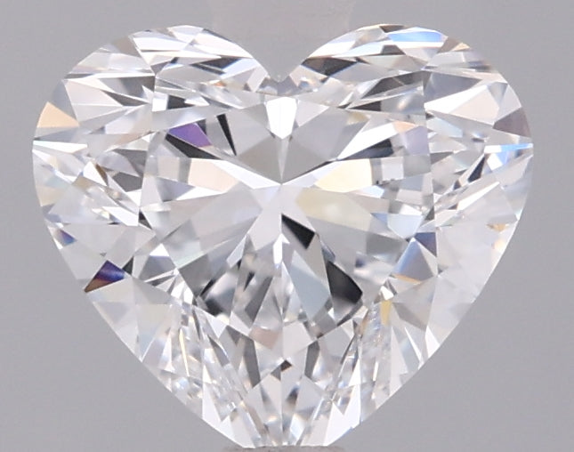 1.53 Carat Heart Shaped, Ideal Cut, D Color, VVS2 Clarity, IGI Certified Lab Grown Diamond