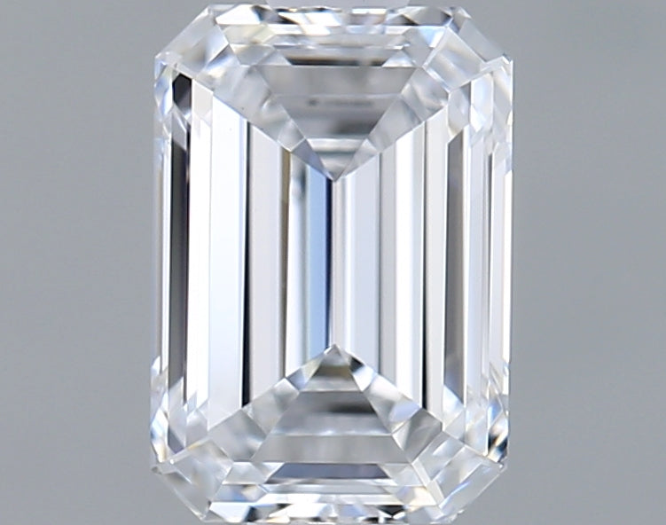 1.04 Carat Emerald Shaped, Ideal Cut, D Color, VS1 Clarity, IGI Certified Lab Grown Diamond