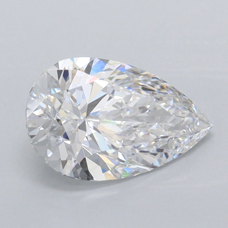 1.01 Carat Pear Shaped, Excellent Cut, D Color, VVS1 Clarity, IGI Certified Lab Grown Diamond