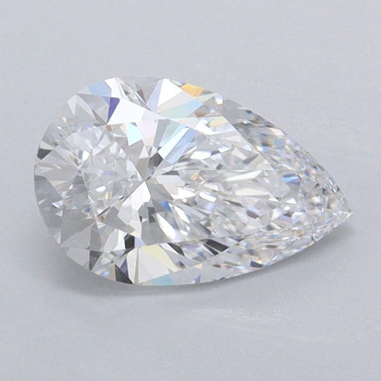 1.03 Carat Pear Shaped, Excellent Cut, D Color, VVS1 Clarity, IGI Certified Lab Grown Diamond