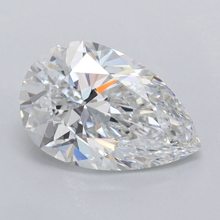 1.04 Carat Pear Shaped, Excellent Cut, D Color, VVS1 Clarity, IGI Certified Lab Grown Diamond