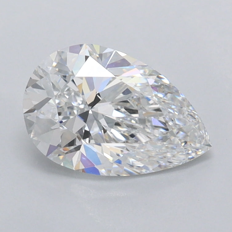 1.01 Carat Pear Shaped, Ideal Cut, D Color, VVS1 Clarity, IGI Certified Lab Grown Diamond