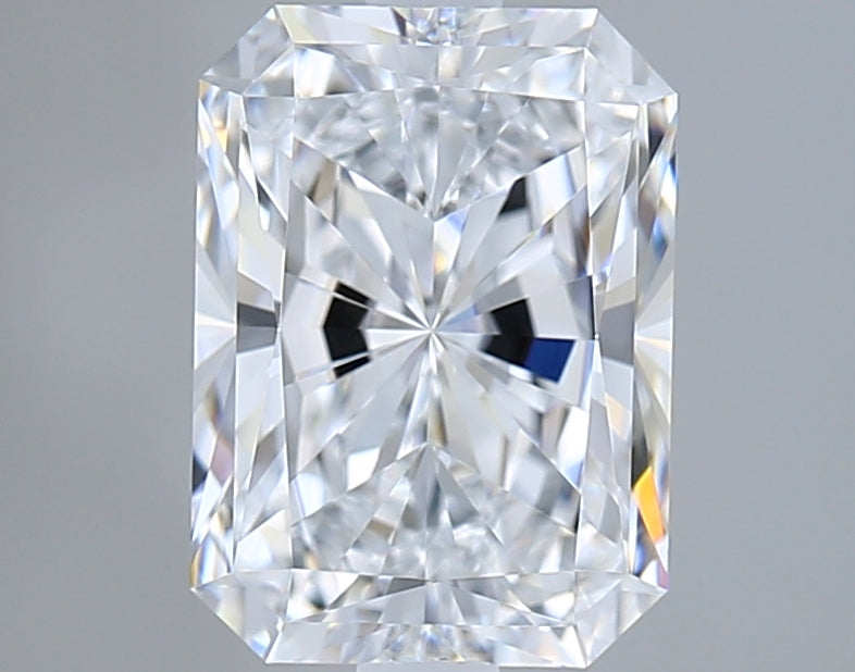 2.06 Carat Radiant Shaped, Excellent Cut, E Color, VVS1 Clarity, IGI Certified Lab Grown Diamond