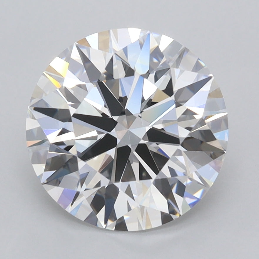 2.92 Carat Round Shaped, Ideal Cut, D Color, VVS1 Clarity, IGI Certified Lab Grown Diamond