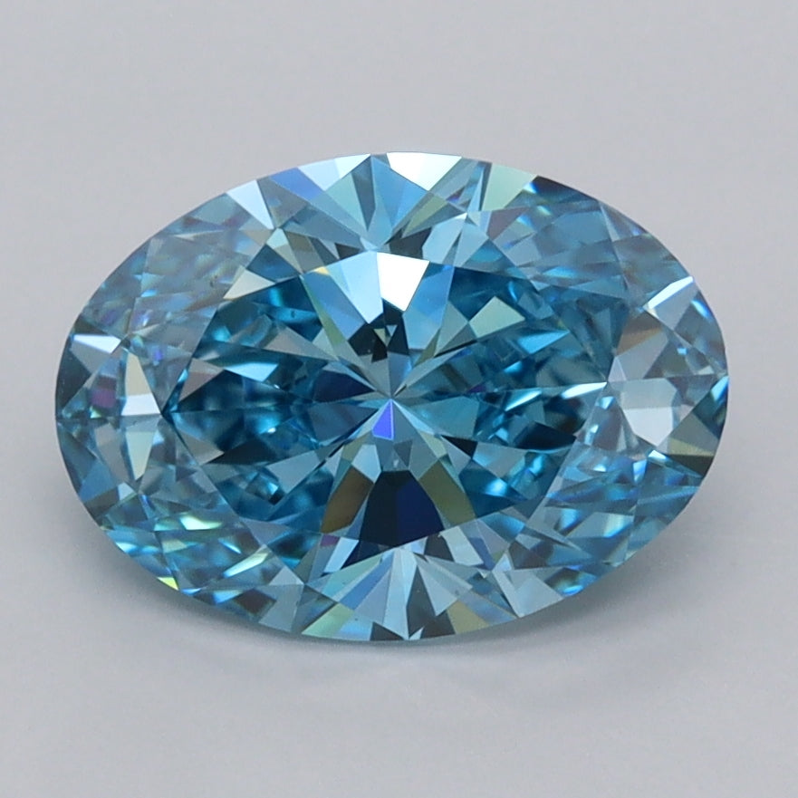 2.02 Carat Oval Shaped, Ideal Cut, VS1 Clarity, IGI Certified Lab Grown Diamond