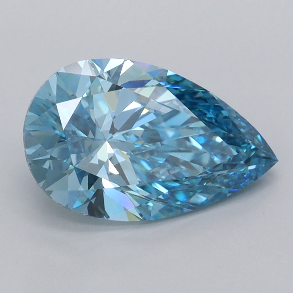 2.07 Carat Pear Shaped, Ideal Cut, VVS2 Clarity, IGI Certified Lab Grown Diamond