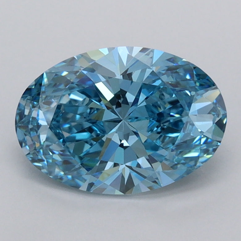 1.52 Carat Oval Shaped, Ideal Cut, VVS2 Clarity, IGI Certified Lab Grown Diamond