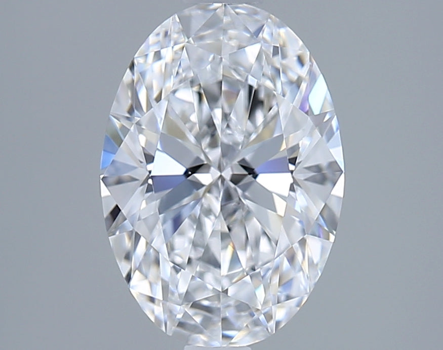 1.68 Carat Oval Shaped, Ideal Cut, D Color, VVS1 Clarity, IGI Certified Lab Grown Diamond