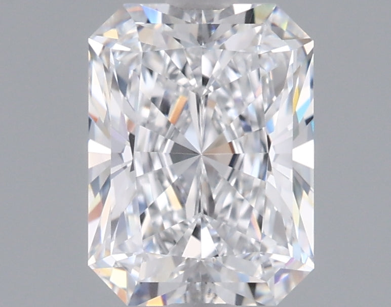 1.53 Carat Radiant Shaped, Ideal Cut, D Color, VVS1 Clarity, IGI Certified Lab Grown Diamond