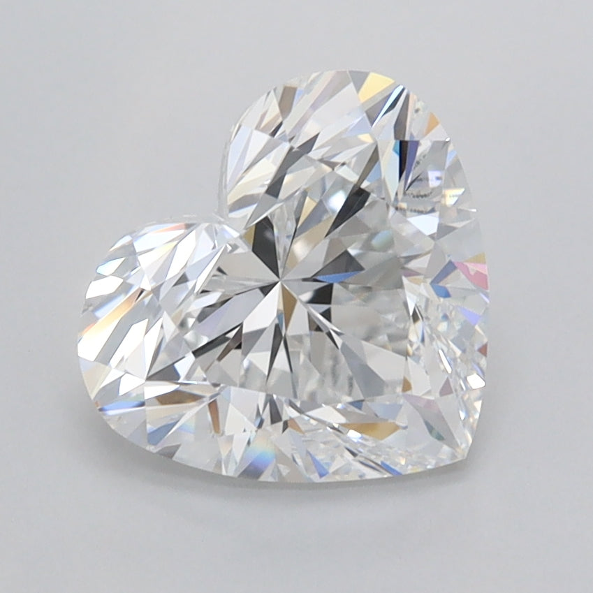 2.00 Carat Heart Shaped, Ideal Cut, D Color, VVS1 Clarity, IGI Certified Lab Grown Diamond