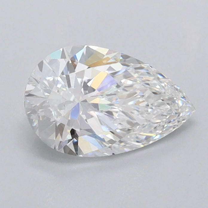 0.78 Carat Pear Shaped, Excellent Cut, D Color, VVS1 Clarity, IGI Certified Lab Grown Diamond